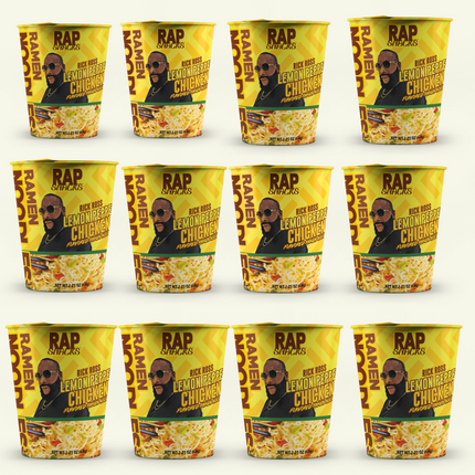 Rap Snacks Lemon Pepper Chicken Flavor Ramen Noodles Rick Ross | (12) 2.25oz Cups