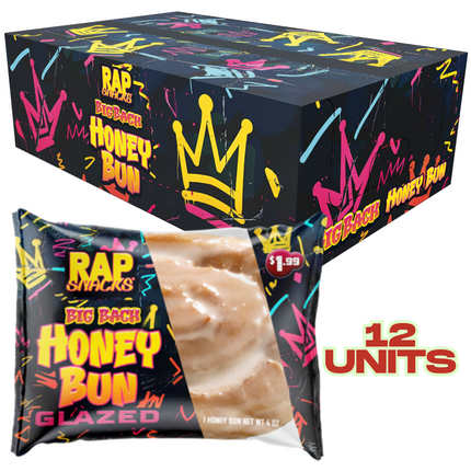 Rap Snacks Big Back Honey Bun (12-Pack)