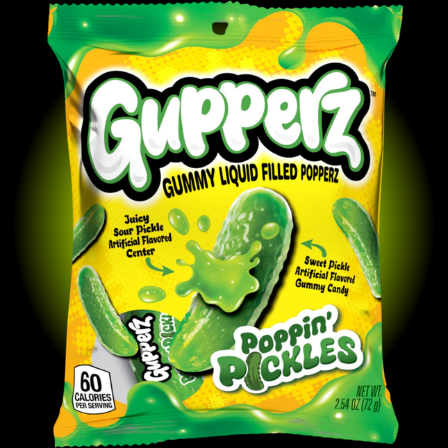 Gupperz Poppin' Pickles Candy (2.54 oz)