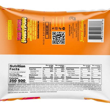 Rap Snacks Big Back Honey Bun (12-Pack)
