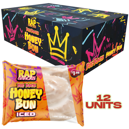 Rap Snacks Big Back Honey Bun (12-Pack)