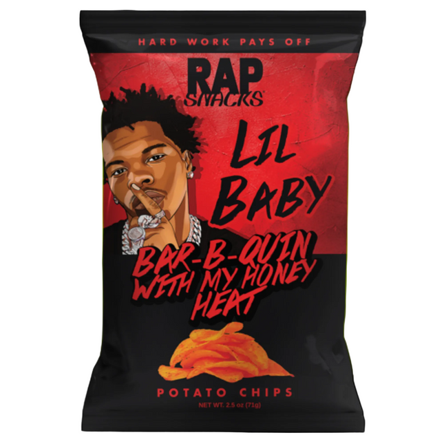 Rap Snacks Lil Baby Bar-B-Quin' With My Honey Heat Potato Chips (2.5 oz)