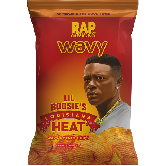 Rap Snacks Lil Boosie | Louisiana Heat Wavy Chips (10 Bags)