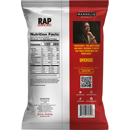 Rap Snacks Lil Boosie | Louisiana Heat Wavy Chips (10 Bags)