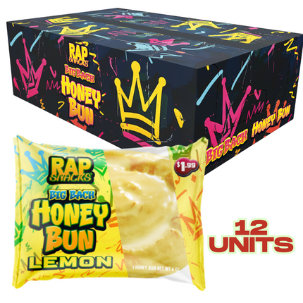 Rap Snacks Big Back Honey Bun (12-Pack)