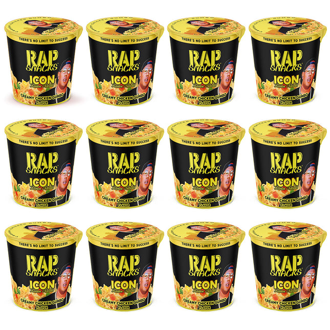 Rap Snacks Creamy Chicken Gumbo Ramen Master P | (12) 2.25oz Cups