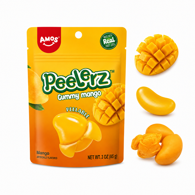 Amos Peelerz Mango Gummy Candy (3 oz)
