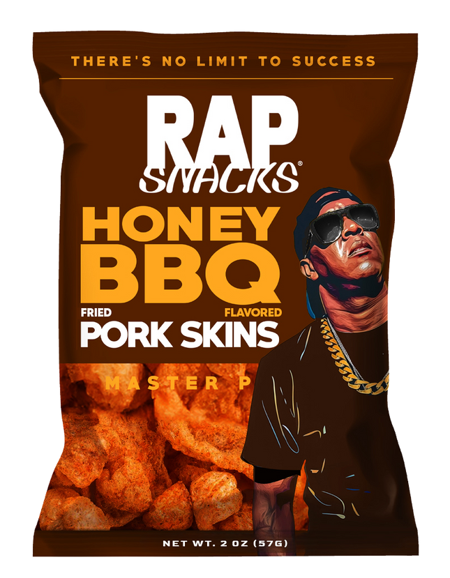 Rap Snacks Master P Honey BBQ Fried Pork Skins (1.75oz) (12 bags)