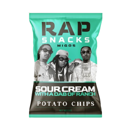 Rap Snacks Migos | Sour Cream With A Dab Of Ranch Chips