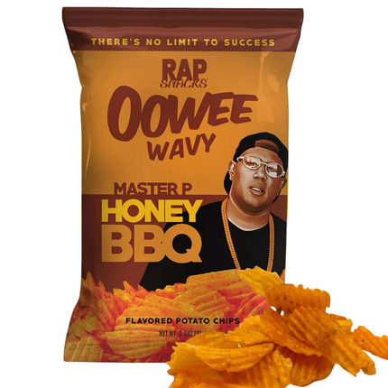 Rap Snacks Master P Oowee Wavy Honey BBQ Potato Chips (2.5 oz)