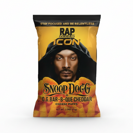 Rap Snacks Snoop Dogg O.G. Bar-B-Que Cheddar Cheese Puffs (2.5oz)
