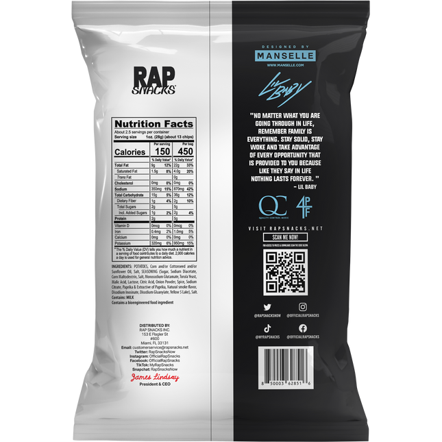 Rap Snacks Lil Baby | All In Potato Chips