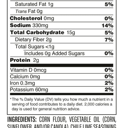 Yikes Chile Limón Chips – Spicy Chili Lime Snack, 4oz Bags (Case of 10)