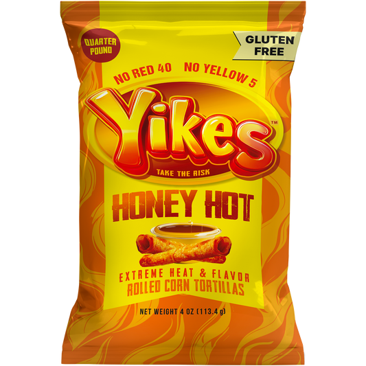 Yikes Honey Hot Chips – Honey Heat Snack, 4oz Bag