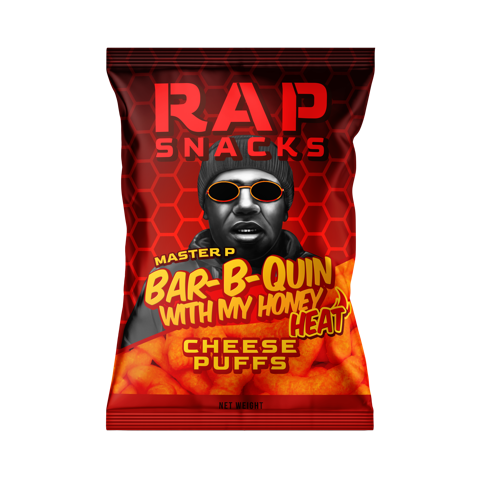 Rap Snacks Master P Bar-B-Quin With My Honey Heat Cheese Puffs (2oz)