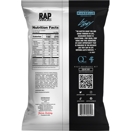 Rap Snacks Lil Baby | All in HOT Potato Chips