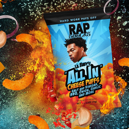 Rap Snacks Lil Baby's All In Cheese Puffs (2.5oz)