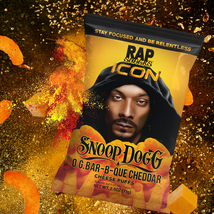Rap Snacks Snoop Dogg O.G. Bar-B-Que Cheddar Cheese Puffs (2.5oz) (12 bags)